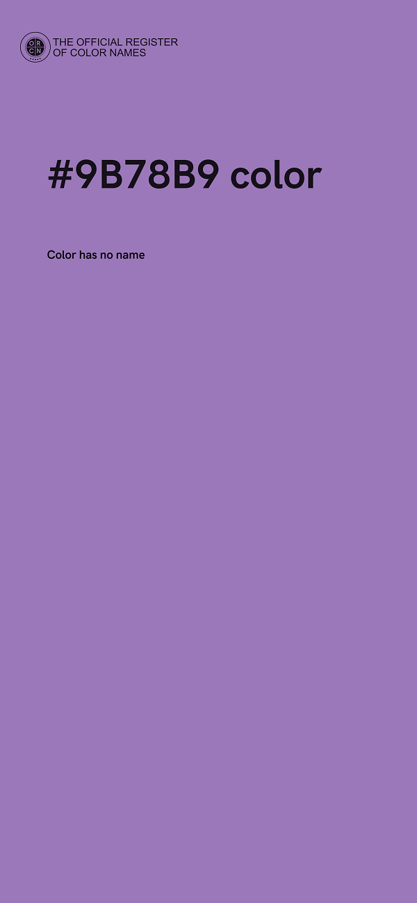 #9B78B9 color image