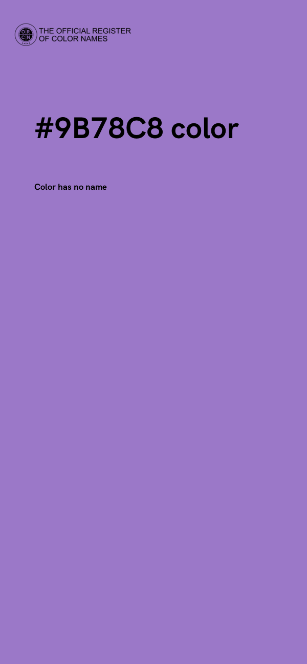#9B78C8 color image