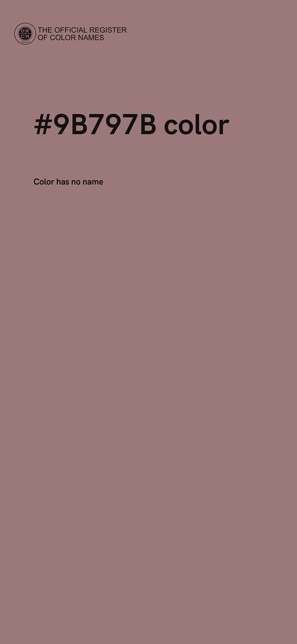 #9B797B color image