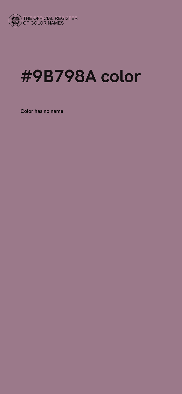 #9B798A color image
