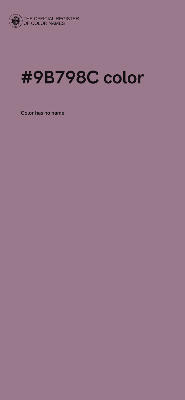 #9B798C color image