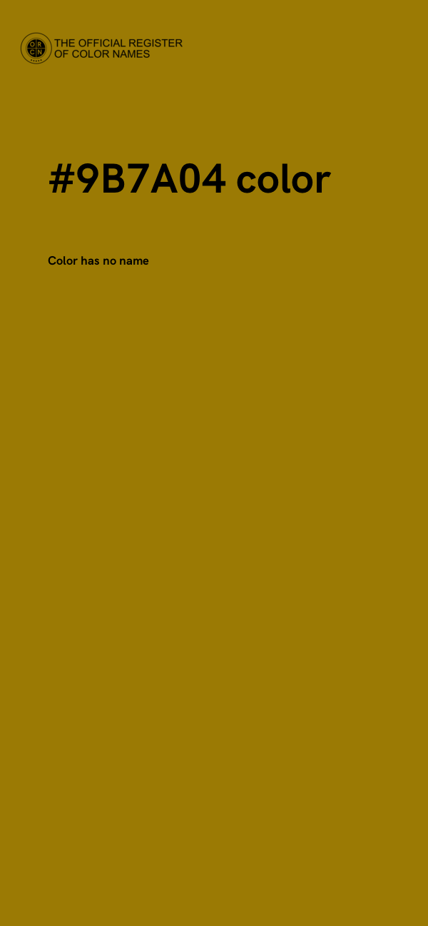 #9B7A04 color image