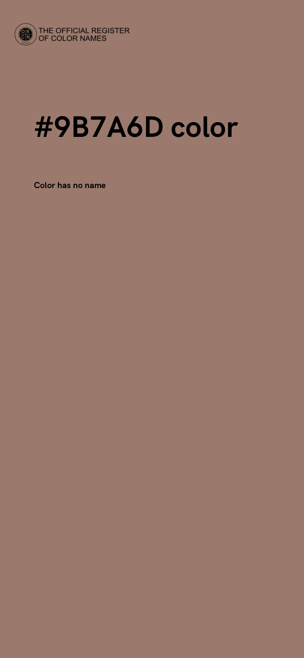 #9B7A6D color image