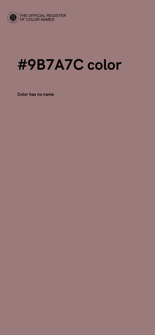 #9B7A7C color image