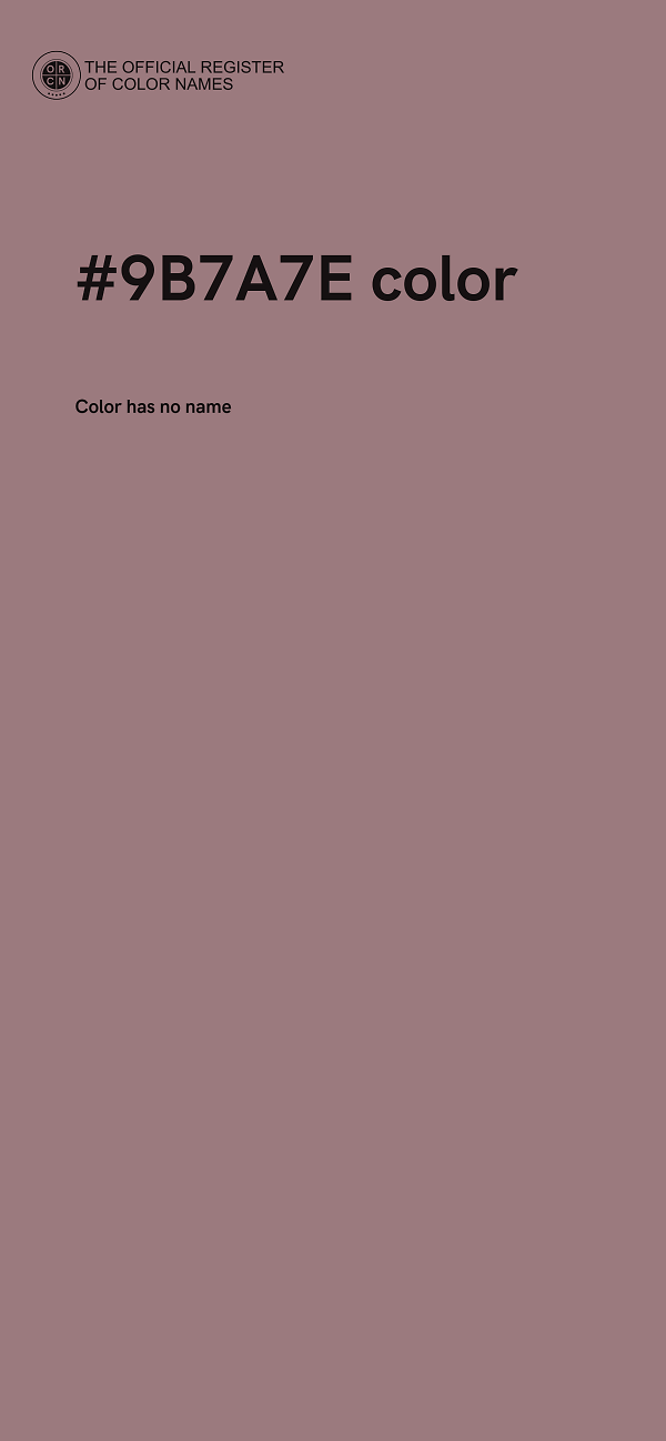 #9B7A7E color image