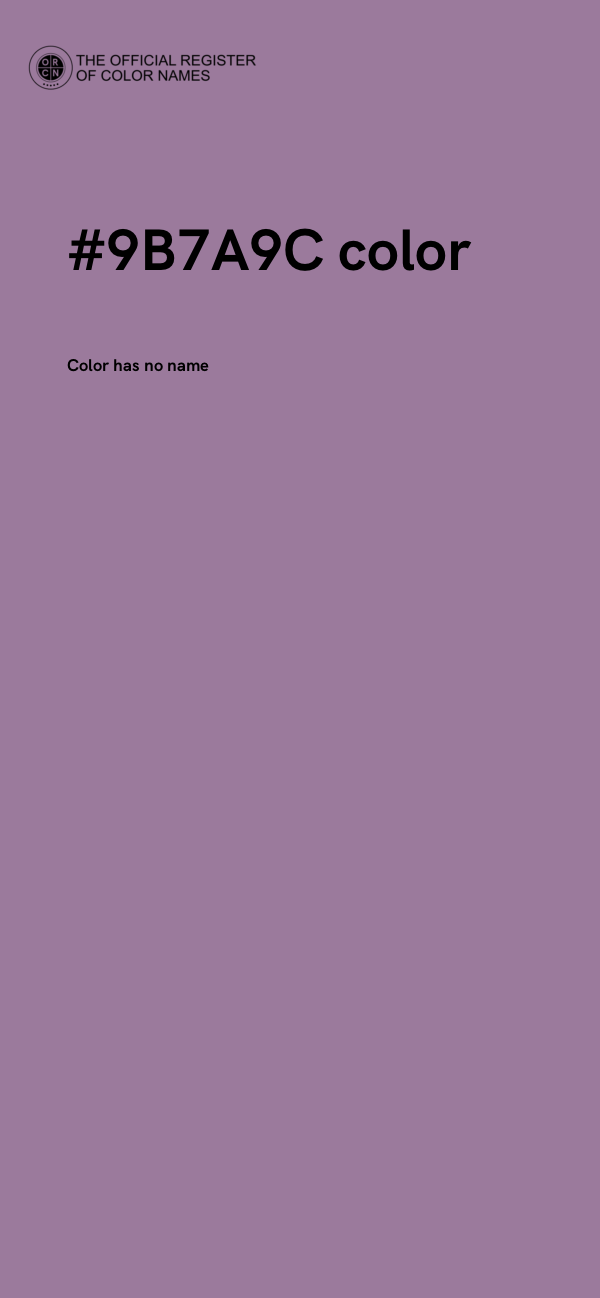 #9B7A9C color image