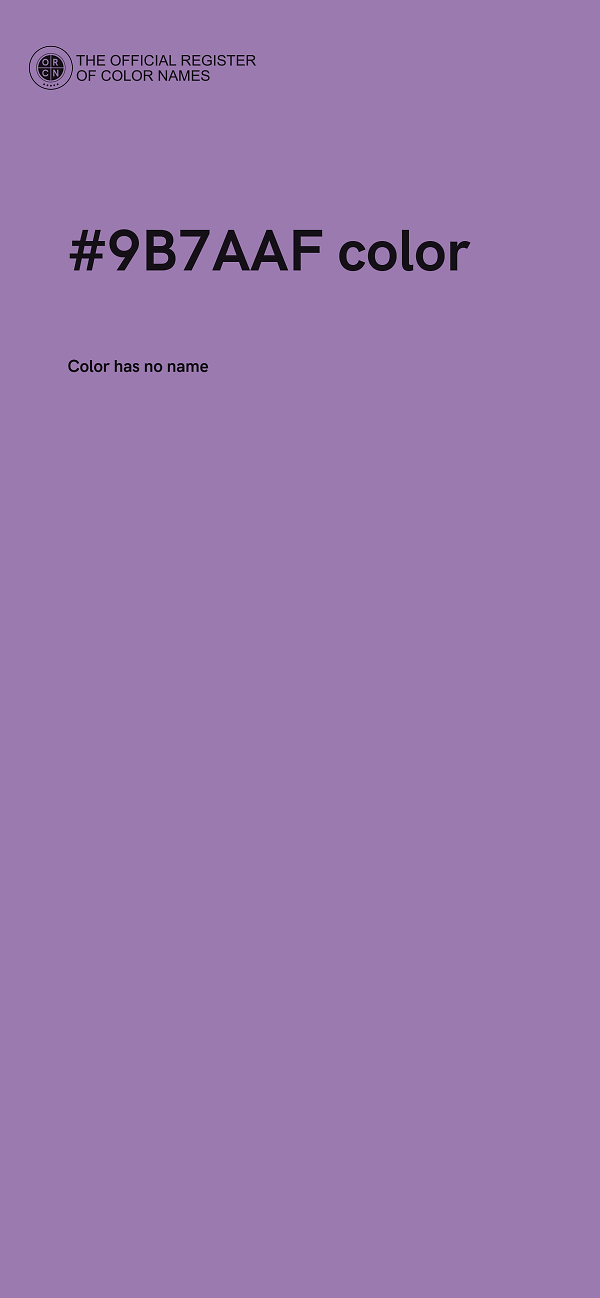 #9B7AAF color image