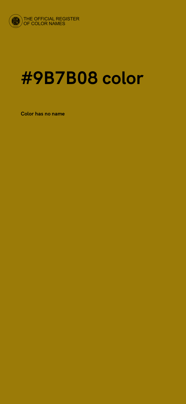 #9B7B08 color image