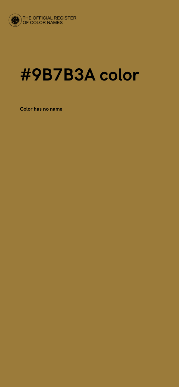 #9B7B3A color image