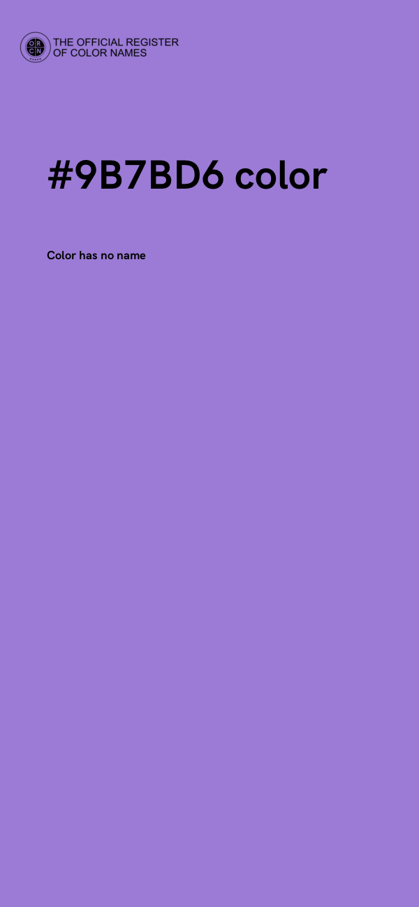 #9B7BD6 color image