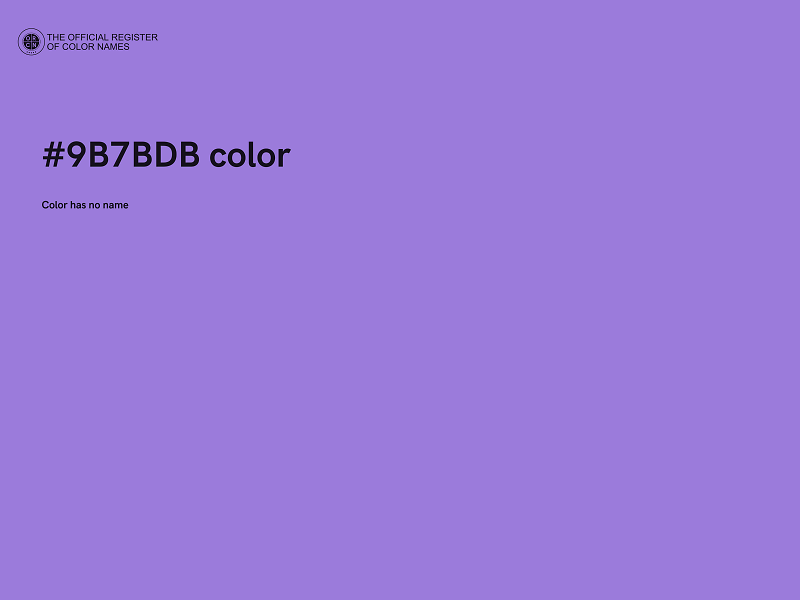 #9B7BDB color image
