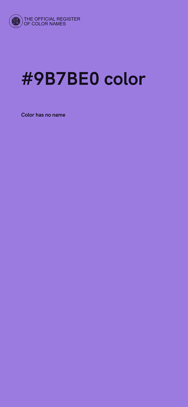 #9B7BE0 color image