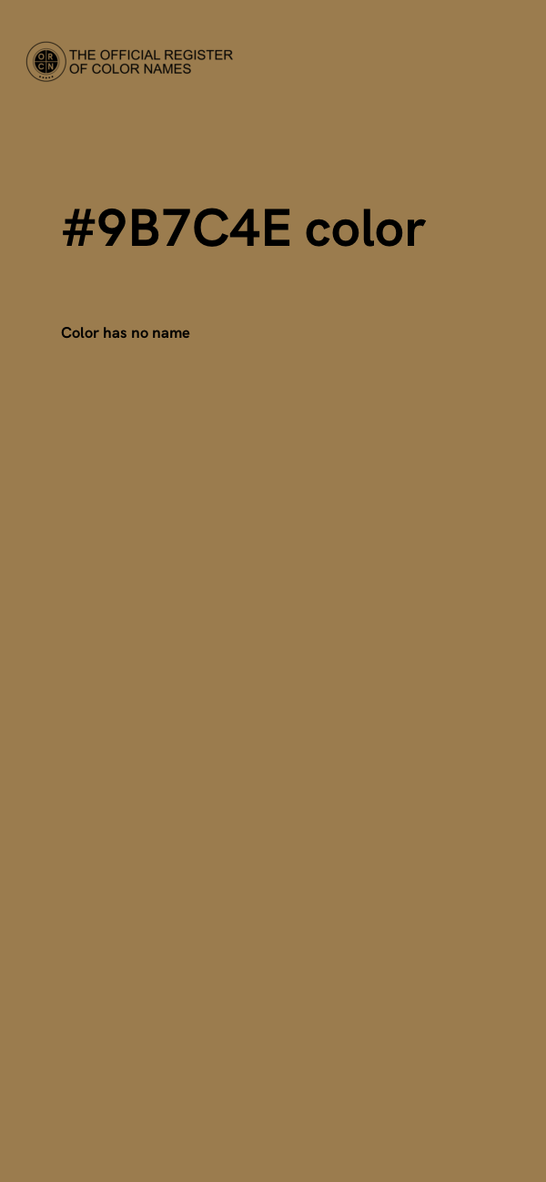 #9B7C4E color image