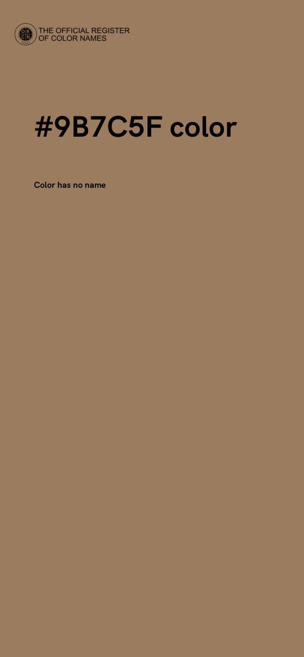 #9B7C5F color image