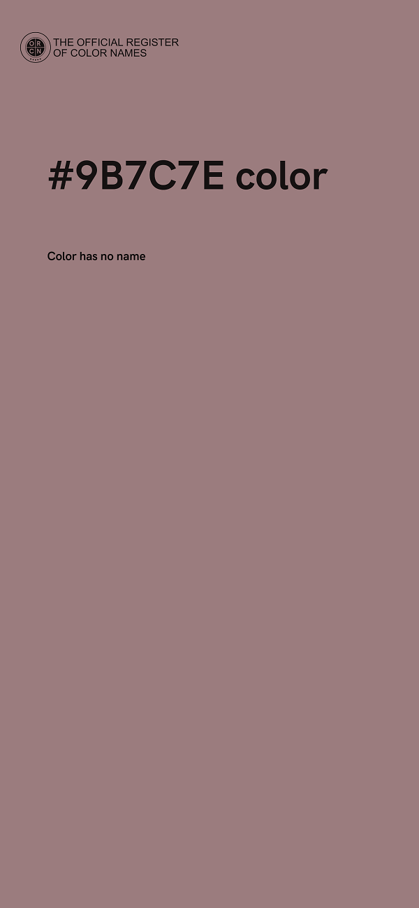 #9B7C7E color image