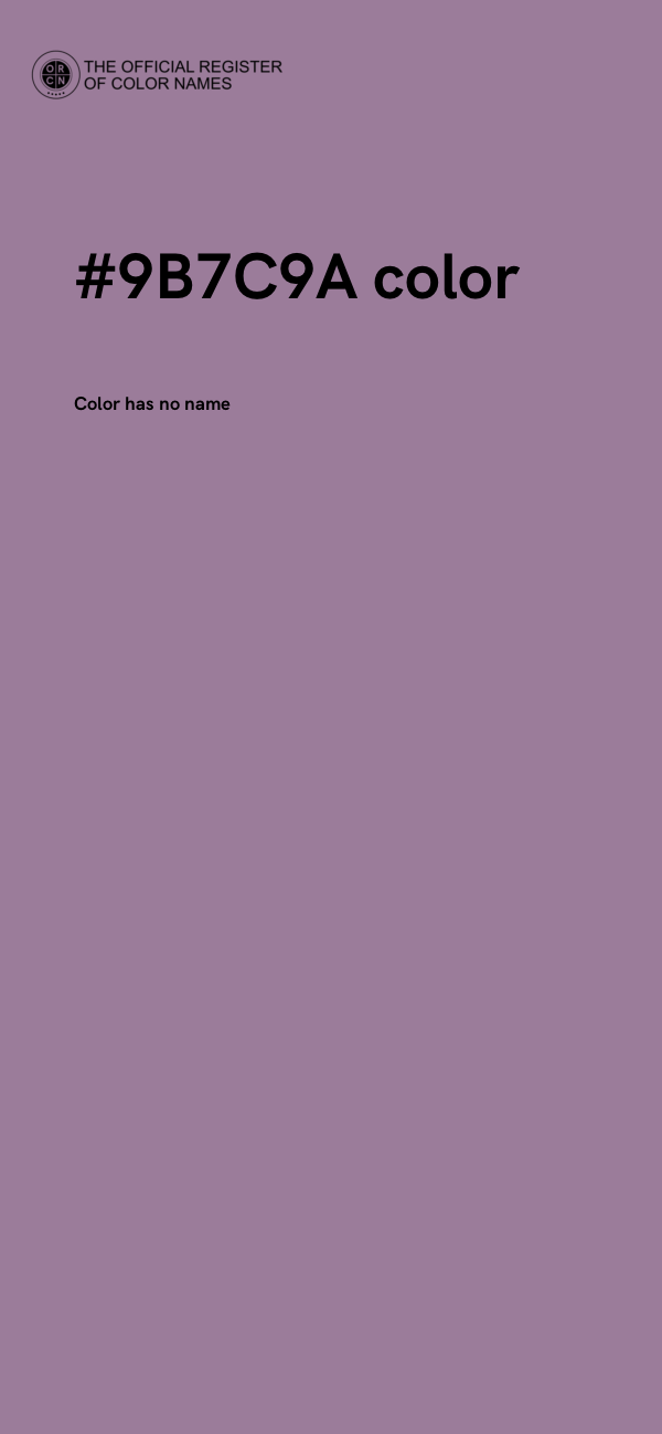 #9B7C9A color image