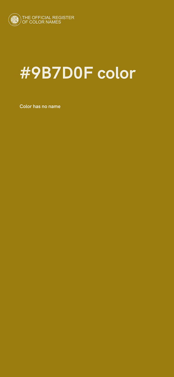 #9B7D0F color image