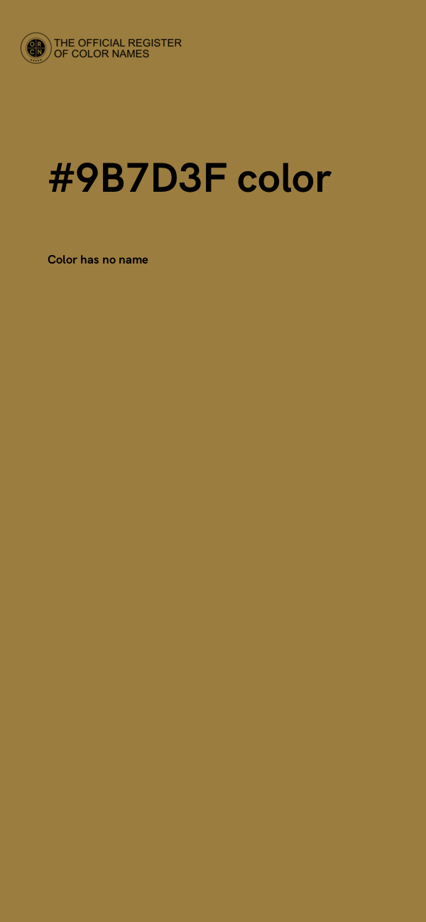 #9B7D3F color image