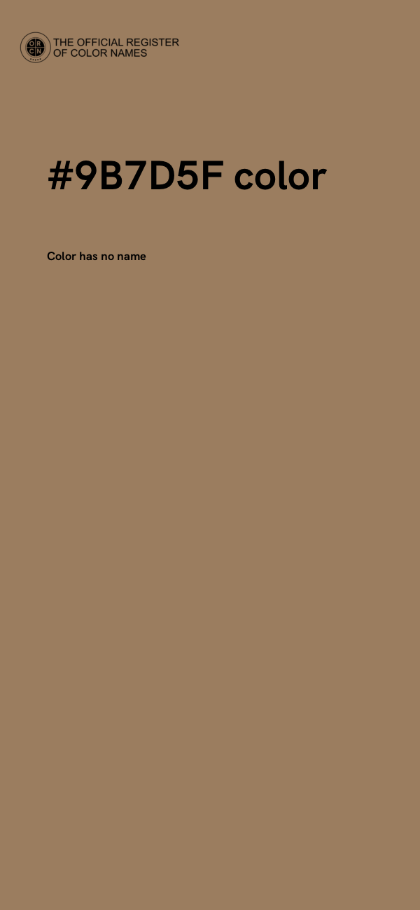 #9B7D5F color image