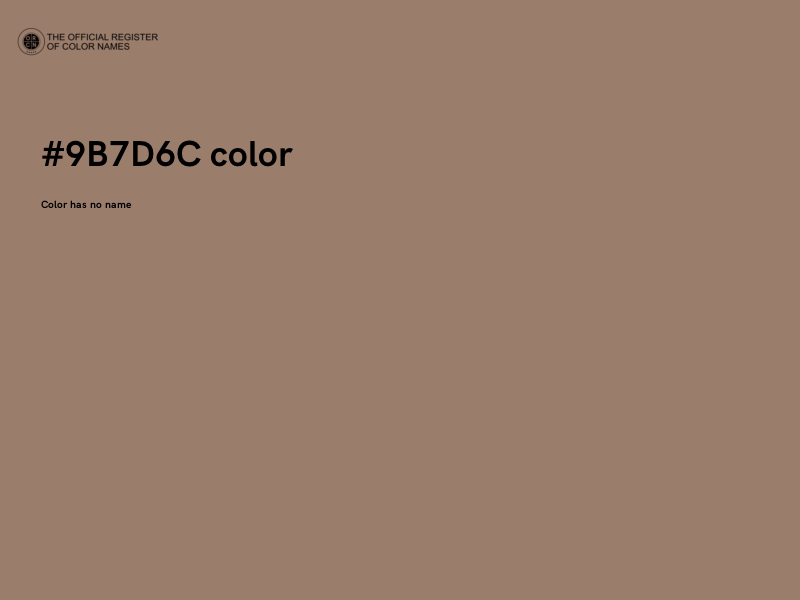 #9B7D6C color image