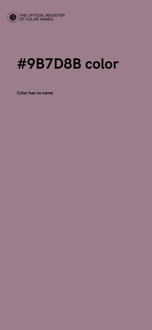 #9B7D8B color image