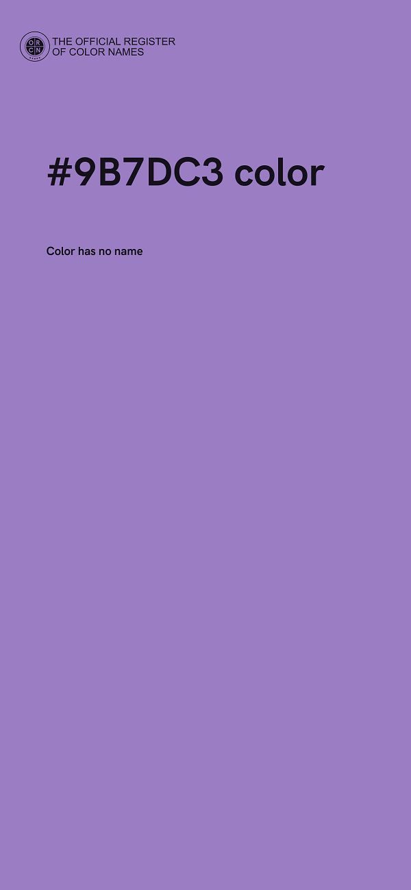 #9B7DC3 color image