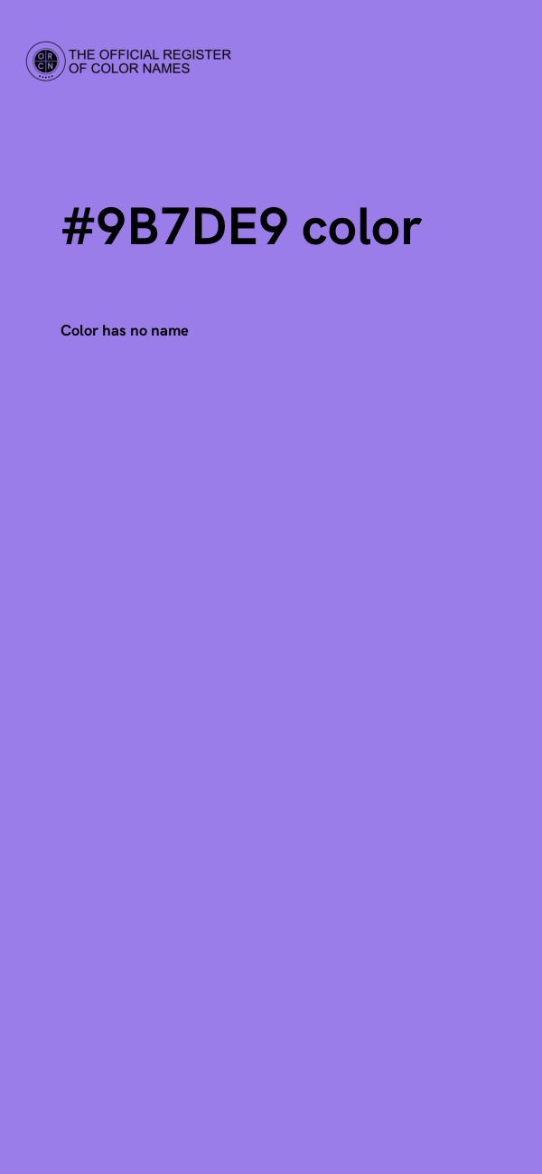 #9B7DE9 color image