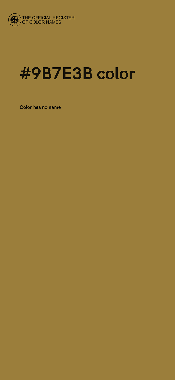 #9B7E3B color image