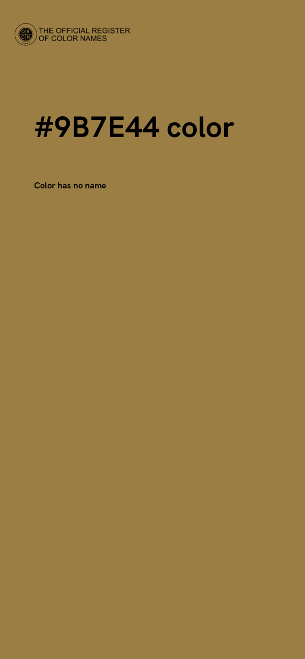#9B7E44 color image