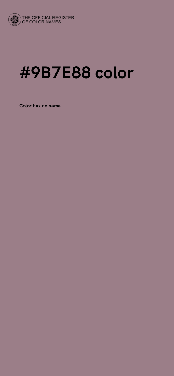#9B7E88 color image