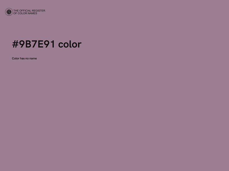 #9B7E91 color image