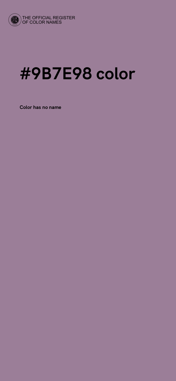 #9B7E98 color image