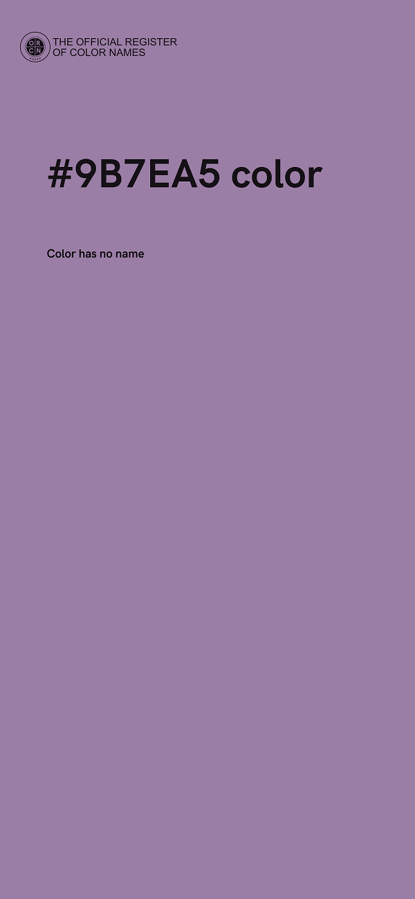 #9B7EA5 color image