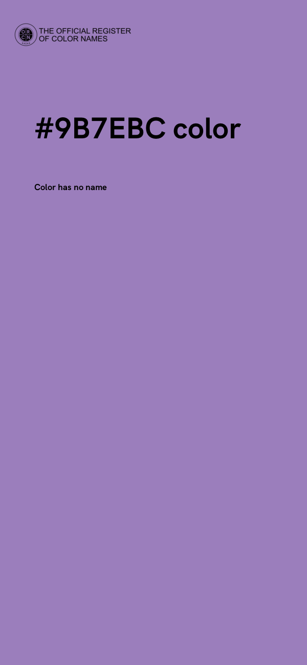 #9B7EBC color image