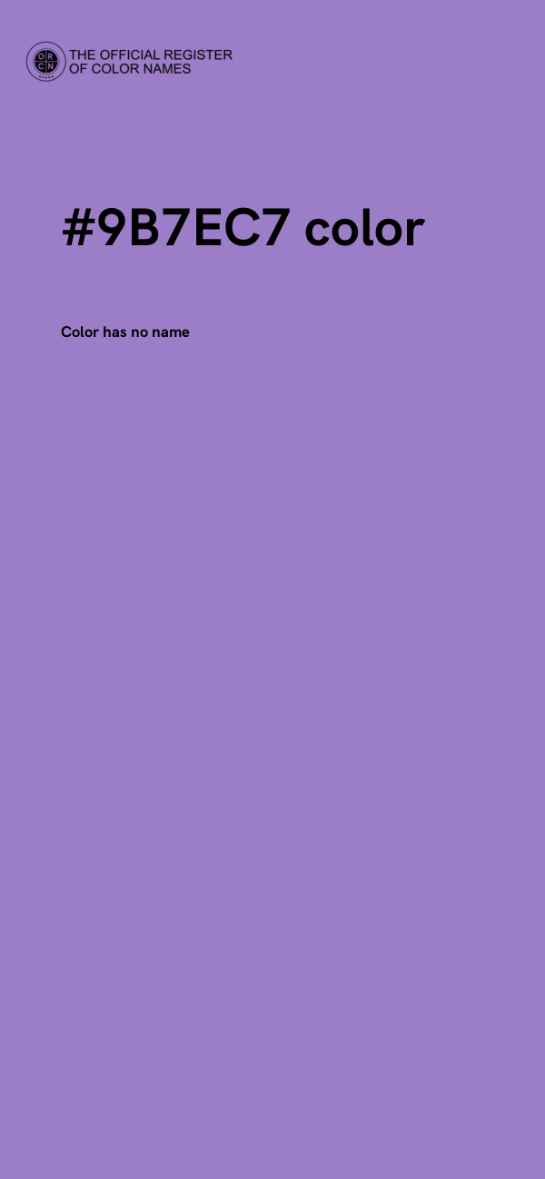 #9B7EC7 color image
