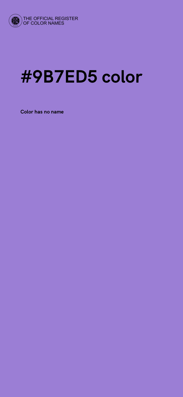 #9B7ED5 color image