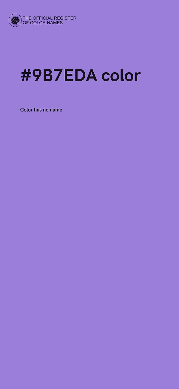 #9B7EDA color image