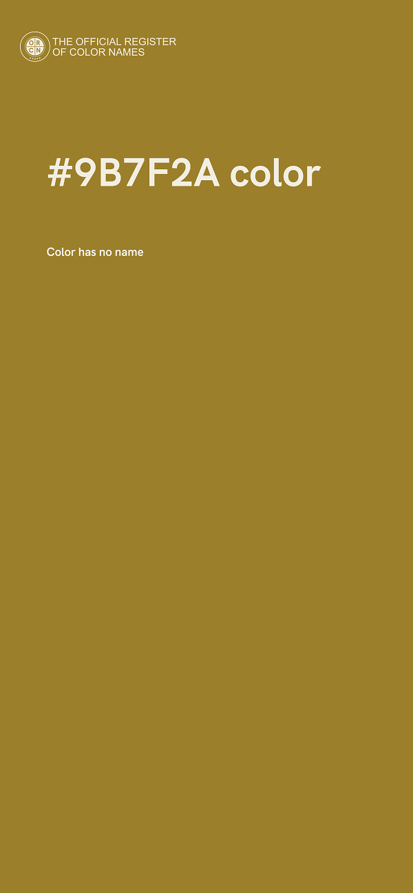 #9B7F2A color image