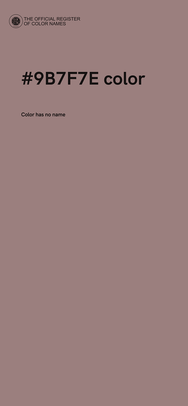 #9B7F7E color image