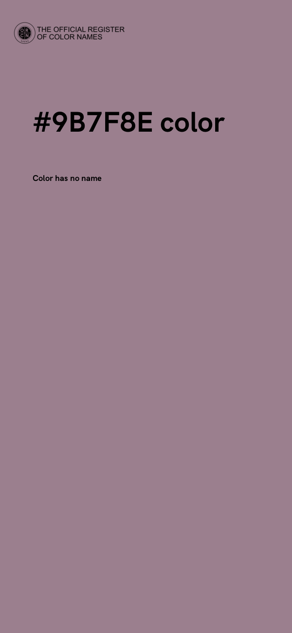 #9B7F8E color image
