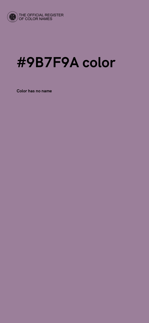 #9B7F9A color image