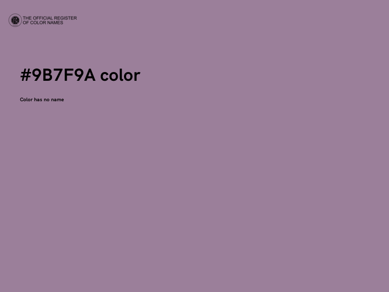 #9B7F9A color image