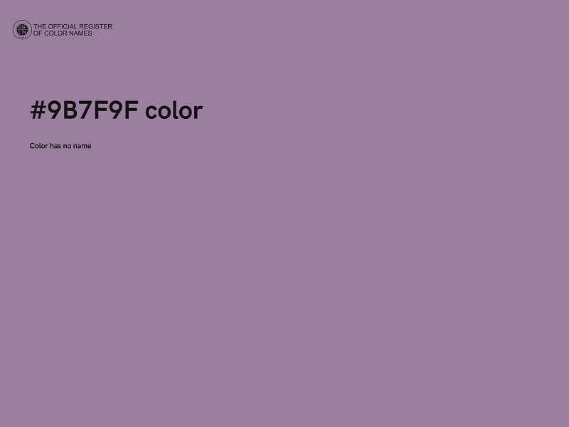 #9B7F9F color image