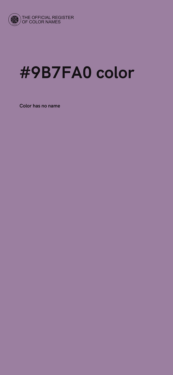 #9B7FA0 color image