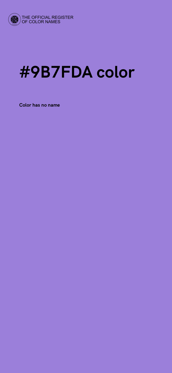 #9B7FDA color image