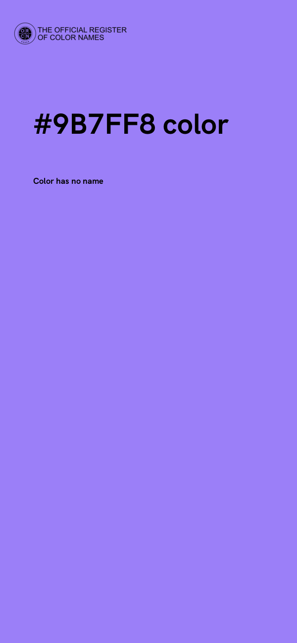 #9B7FF8 color image
