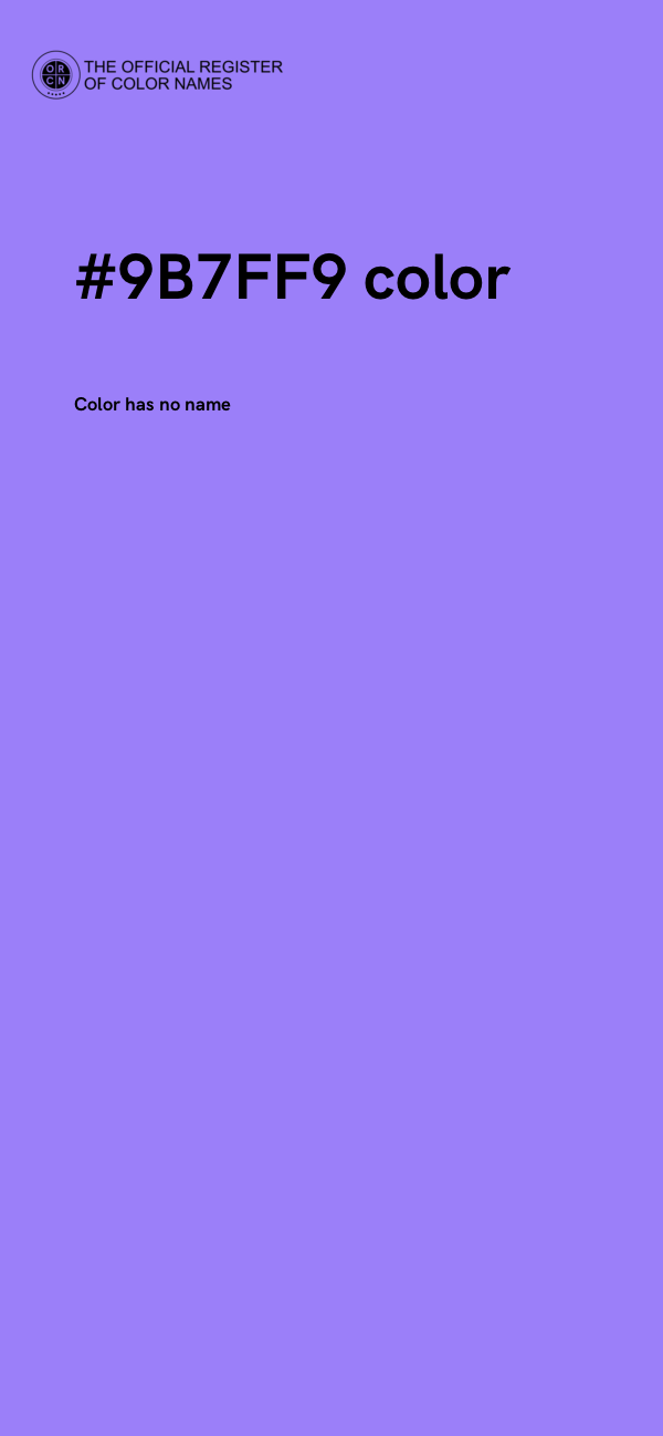 #9B7FF9 color image