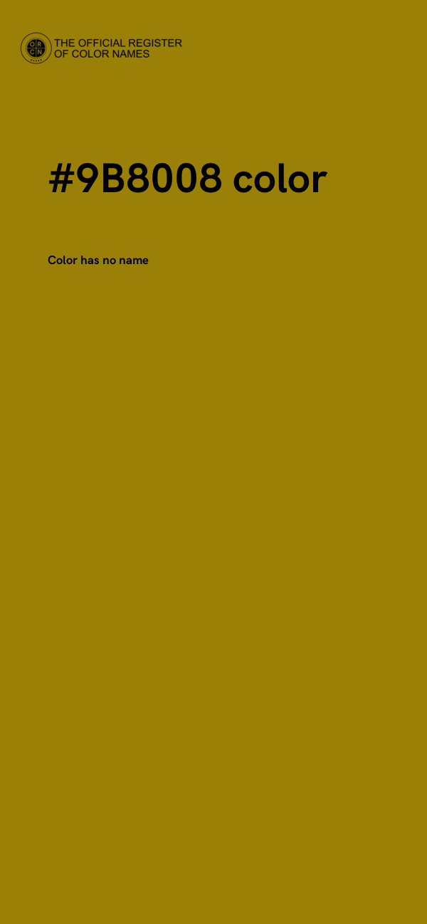 #9B8008 color image