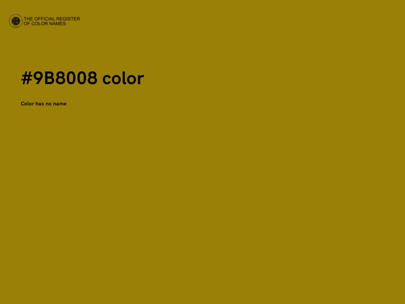 #9B8008 color image