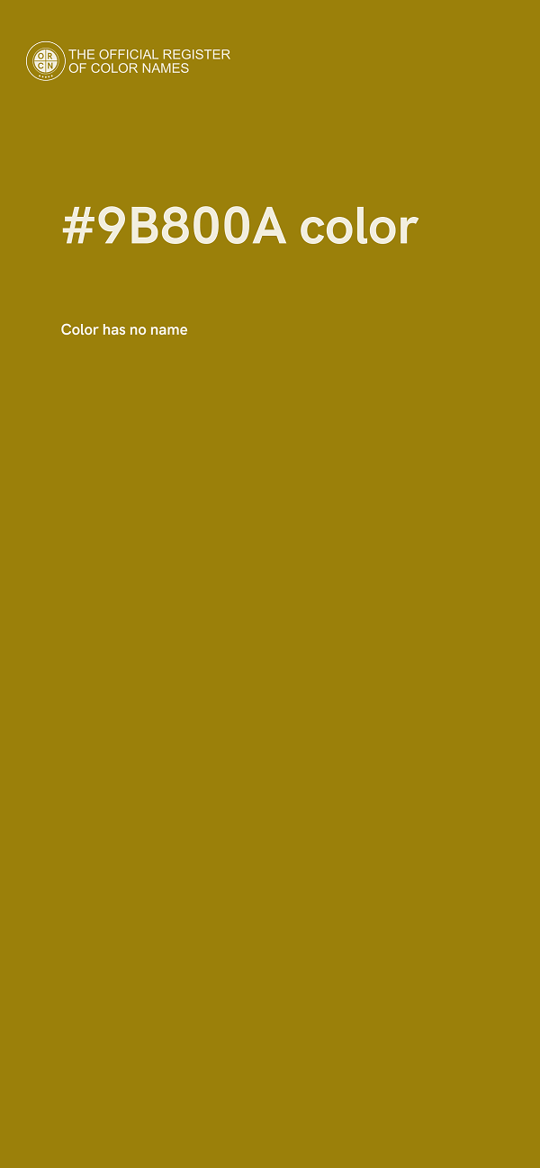 #9B800A color image